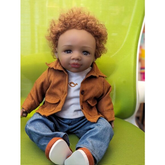 Reborn Boy Doll Pat Moulton Sculptor and Artist Designer Doll 19" Inch - Picture 1 of 10